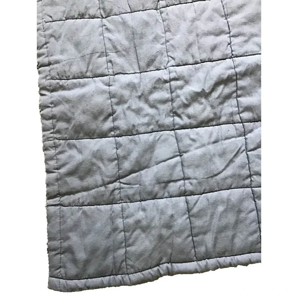 Patchwork Pieced Handmade Lap Throw Cutter Quilt Vtg 9 Block Patch Cotton Scraps